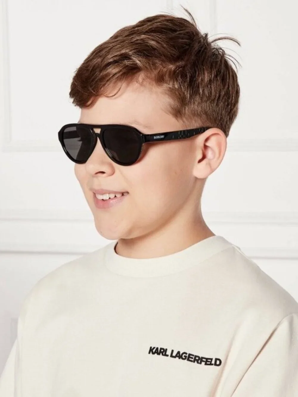 Burberry Kids JB4005U 418187 Aviator Sunglasses - Red/Dark Grey